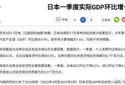 日本一季度GDP环比收缩0.2%