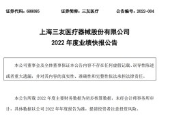 三友医疗：2025年第一季度公司实现营业收入1.16亿元，同比增长34.72%